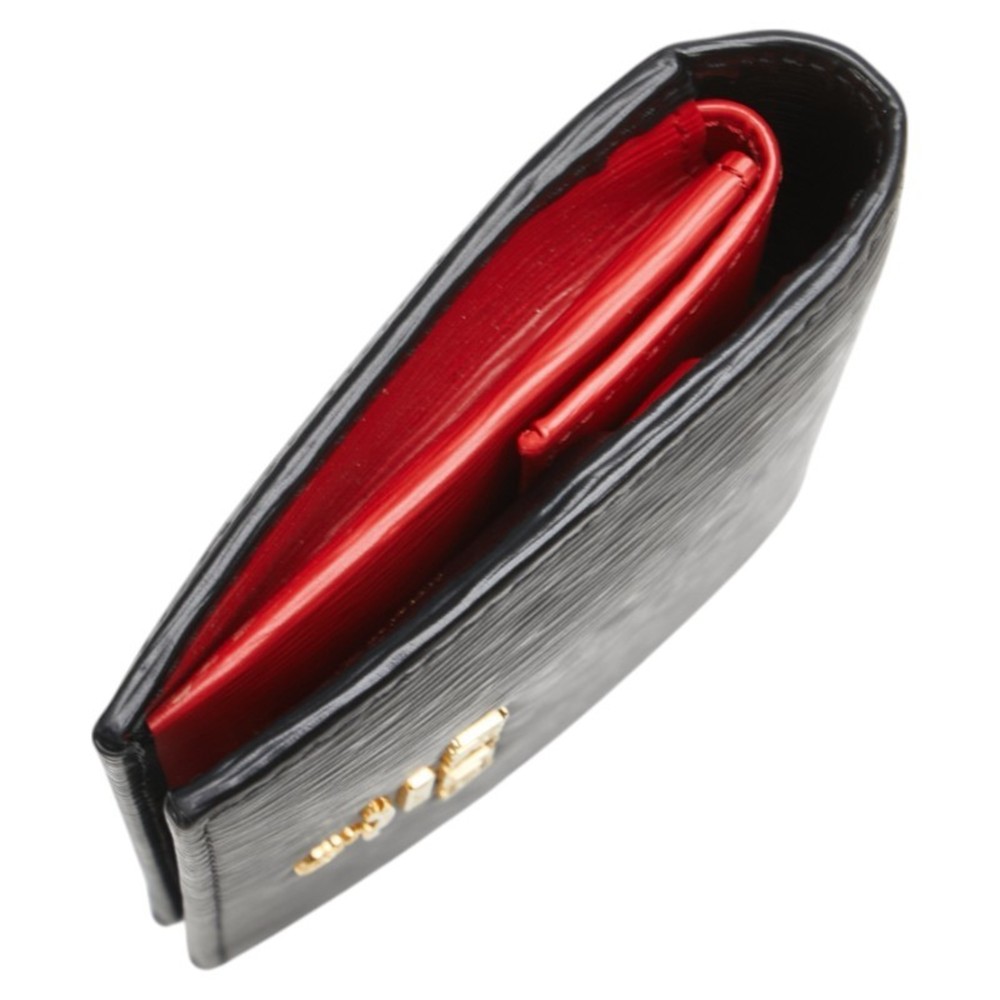 Prada Vitello Move Bifold Wallet 1MV204 Black Leather Women's PRADA - Picture 5 of 10